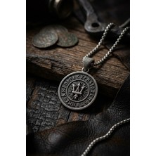 Begondio Mızraklı Viking El İşçiliği Paslanmaz Çelik Zincir Erkek Kolye