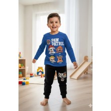 C&O Design Erkek Çocuk Paw Patrol Baskılı Tişört ve Eşofman Takım Mavi
