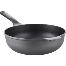 Leo Stone Yapışmaz Alüminyum Döküm Wok Tava 30 cm