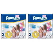 2 Numara Mini 3-6 kg Deneme Paketi Bebek Bezi (1 x 10 Adet) 2li Paket