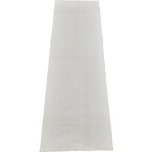 Zehra Abla Halı Yeni El Dokuma Ender Ak Pamuklu Yörük Mini Yolluk Kilim 6316 Çok Renkli-50 x 200