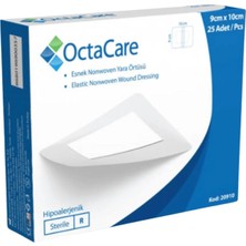 Octacare Yapışkanlı Yara Örtüsü, Elastik Nonwoven Yara Bandı, Steril, Hipoalerjenik, 9cm x 10