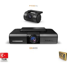 GX400 Qhd 2k Wi-Fi Türkçe 2 Kameralı Araç Kamerası