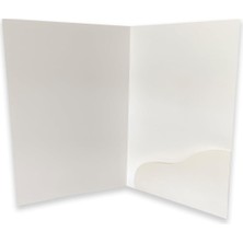 Abb Matbaa Cepli Dosya, Beyaz, A4, 300 gr Amerikan Bristol, 24X32.5 Cm, 10 Adet