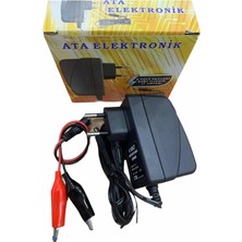 Elektronik 6 Volt Akü Şarj Cihazı Oyuncak Araba Araç Akü Adaptörü