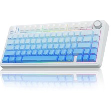 F75 Mekanik Rgb Tkl Seiya Switch Kablosuz Makrolu Hot Swap Klavye Gradyan Mavi