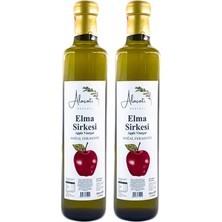 Içilebilir Elma Sirkesi Doğal Fermantasyon - Apple Vinegar (500 ml X2 Adet, Elma)