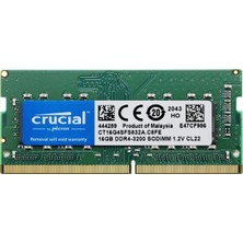 16GB 260PIN Sodımm Ddr4 PC4-25600 Nonecc