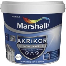 Marshall Akrikor Silikonlu Akrilik 15 Lt Dış Cephe Boyası