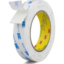 5 Metre 3m Yapışkanlı Çift Taraflı Köpük Bant Beyaz - 15 mm Genişlik