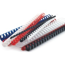 130000811401 20 mm Çapında Plastik Spiral, Beyaz 195 Sayfa Kapasiteli Beyaz