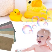 6'li Müslin Bebek Banyo Lif ve Kurulama Bezleri Pamuk Soft Ince Yumuşak Bebek Tüm Vucut Temizlem