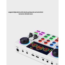 Zero Land Ece-Umay Canlı Yayın ve Karaoke Için Profesyonel Ses Kartı Bluetooth Destekli
