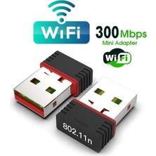 USB Wifi Adaptörü Kablosuz Wifi Internet Alıcı Ağ Kartı Masaüstü Bilgisayar Pc 300 Mbps 802