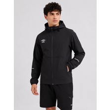 Umbro Milo Hooded Erkek Siyah Fermuarlı Kapüşonlu Spor Sweatshirt - FC0501