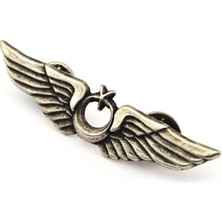 Pilot Bröve Rozet Büyük (Nikel Oksit) (60 Mm)