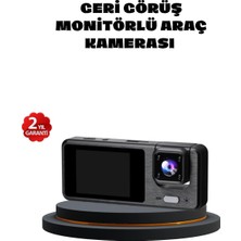 Yamanhobi 3 Kameralı Araç Dvr 1080P Ön + Hd Arka + Iç Kamera Döngü Kayıt 2'' Ekran