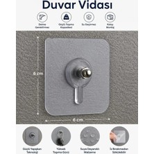 GEEN Ultra Güçlü Yapışkanlı Duvar Askısı 4 Adet