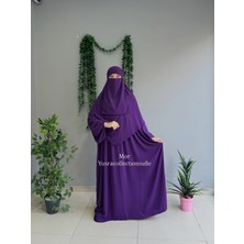 Yüsra Collection Tesettür Asel Takım Elbise Sufle Peçe 3’lü
