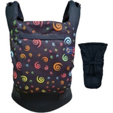 Babalinbaby Renkli Sonsuzluk Ergonomik Kanguru Yenidoğan Set Siyah