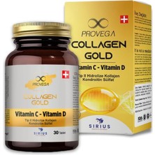 Asitan Collagen Gold, Tip 2 Kolajen ve C-D Vitaminli Takviye Edici Gıda, 30 Tablet