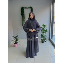Yüsra Collection Tesettür Ayrobin Elbise ve Sufle Takım