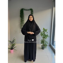 Yüsra Collection Tesettür Ayrobin Elbise ve Sufle Takım