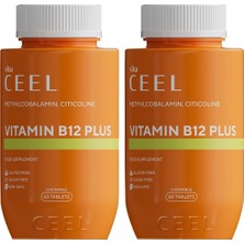 Asitan Ceel Vita Vitamin B12 Plus Dil Altı Tablet, Methylcobalamin, Citicoline, 60 Tablet (2 Paketi)