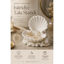 Filkorium3D Istiridye Deniz Kabuğu Takı Standı Dekoratif Takı Organizeri - Plastik