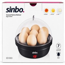 Sinbo Seb 5803 7 Yumurtalı Yumurta Pişirme Makinesi – Rafadan, Normal ve Katı