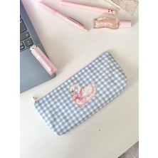 Luli Shop Coquette Baskılı Kalemlik – Çok Amaçlı Kumaş Kalem Kutusu ve Organizer Çanta