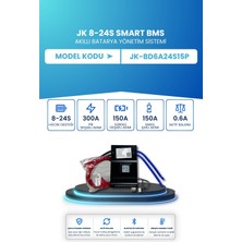 Electroll Jk Smart Bms Akıllı Batarya Yönetim Sistemi 8–24S 300A 0.6A Aktif Balans JK-BD6A24S15P