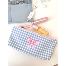 Luli Shop Kurdele Baskılı Kalemlik – Çok Amaçlı Kumaş Kalem Kutusu ve Organizer Çanta