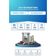 Electroll Jk Smart Bms Akıllı Batarya Yönetim Sistemi 4–8s 100A 0.4A Aktif Balans JK-BD4A8S6P
