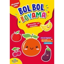 Sancak Çocuk Meyveler ve Sebzeler - Kolaydan Zora Bol Bol Boyama