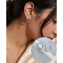 Luna Luster 925 Ayar Gümüş Geometrik Işıltı Line Kadın Küpe