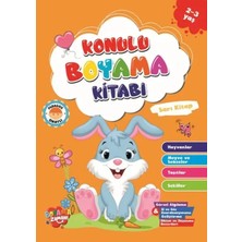 Boyama Zamanı Konulu Boyama - Sarı (2-3 Yaş)