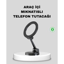 Poebgo Familys Katlanır Manyetik Araç Içi Telefon Tutucu – 360° Dönebilen, Magsafe Uyumlu, Güçlü Mıknat