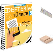 Arı Yayıncılık 5.sınıf Türkçe Defterim 2027 Maarif Model +Telefon Tutucu +Çözüm Ayracı