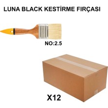 Esranın Dünyası 12 Adet Luna Black Kestirme Fırçası ile Kolay Uygulama