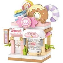 Vavis LZ-8604 Loz Şeker Dükkanı 150 Parça Block Oyuncak Mini Poşet