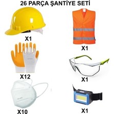 Esranın Dünyası 26 Parça Şantiye Eldiven Seti ile Güvenli Çalışma Imkanı