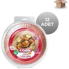 Cook Toptan Airfryer Pişirme Kağıdı 20 cm 25'li Koli Içi 12'li