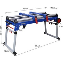 Esranın Dünyası 150 kg Taşınabilir Tekerlekli Çalışma Masası ile Rahat Çalışma