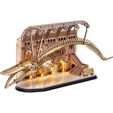 Küçük Hazine Natural Museum - Mavi Balina 3D Puzzle LED Işıklı