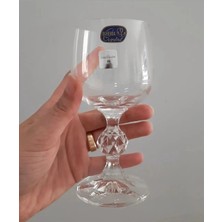 6'lı Bohemia Kristal Sterna Sade Kahve Yanı Kadehi