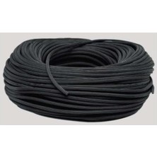 Katar Sineklik Fitil 5 mm 100 Metre Siyah