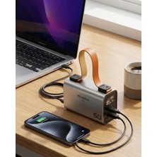 Poebgo Family's 50000 Mah Powerbank Süper Hızlı Şarj LED Dijital Göstergeli Taşınabilir Şarj Cihazı