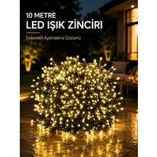 Poebgo Familys 10 Metre Gün Işığı LED Işık Hafif ve Taşınabilir Özel Günler Için