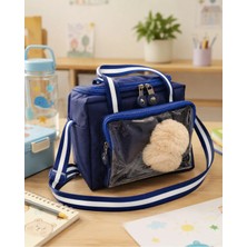 ProXbag Çocuk Termal Okul Beslenme Çantası | Şeffaf Cepli Peluş Aksesuarlı Omuz Askılı Lunch Bag
